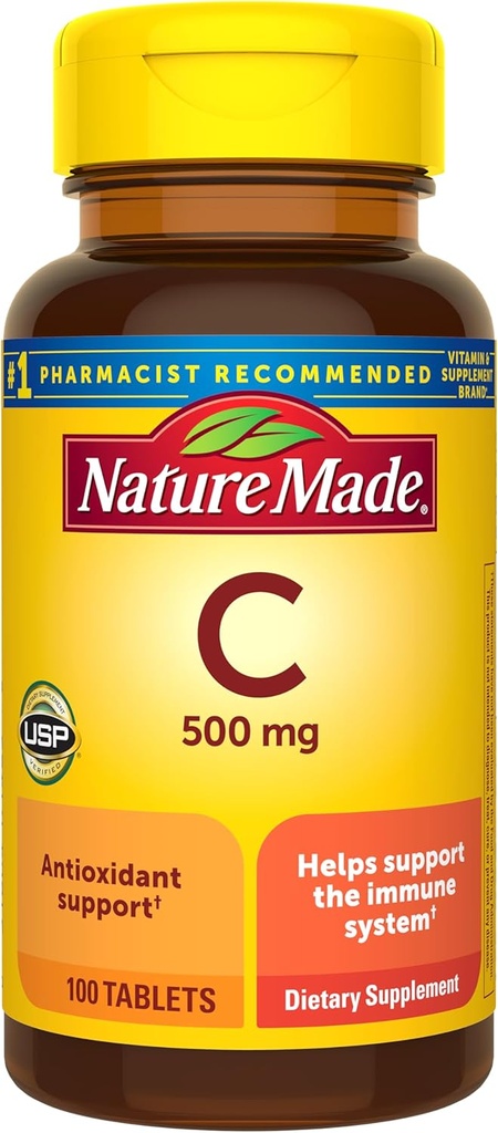성격은 비타민 C 500 mg 모자를 씌웁니다, 면역력을 위한 100 조사, 글루텐 해방합니다