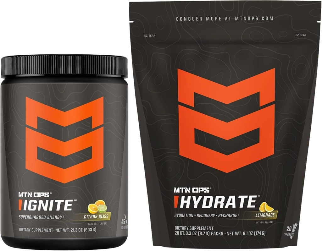 MTN OPS Ignite 시트러스 블리스 + 하이드로테 레몬 묶음
