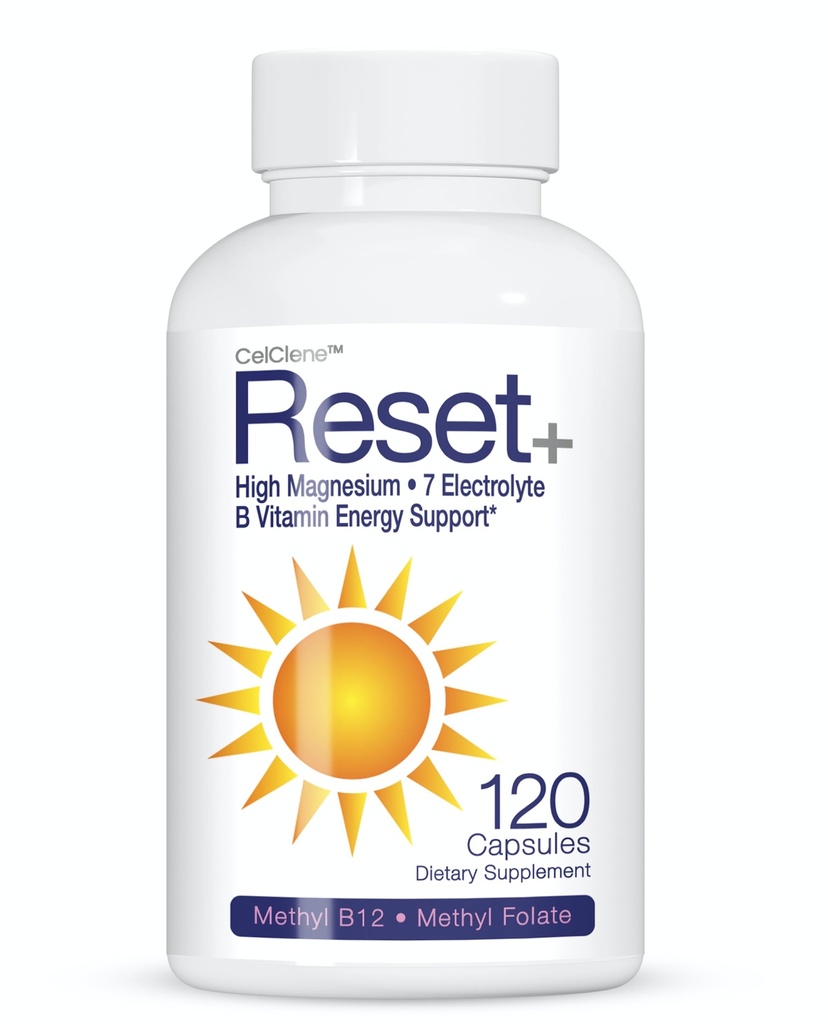 Reset+, 7 에너지 전해질, 높은 메틸 B12, 메틸 Folate, 분홍색 소금, 높은 마그네슘, 최고 B Complex, 녹차 & 녹색 커피 추출물, Biotin, 아연, 72의 Trace 무기물