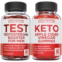 아틀란티스 영양 테스토스테론 부스터 60 Gummies + Keto Apple Cider Vinegar 60 Gummies
