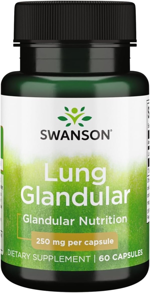 Swanson Raw Lung Glandular 250 밀리그램 60 캡슐