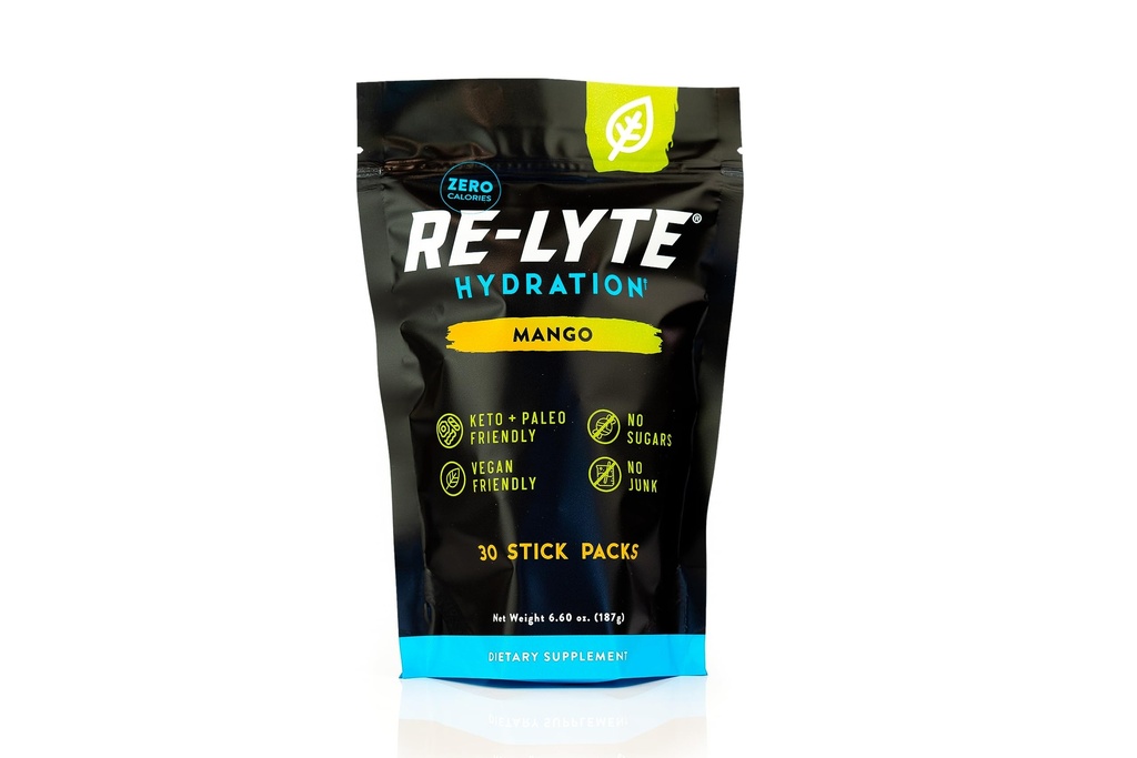 REDMOND Re-Lyte Hydratio Electrolyte 음료 분말 혼합 (망고) 30 스틱 팩