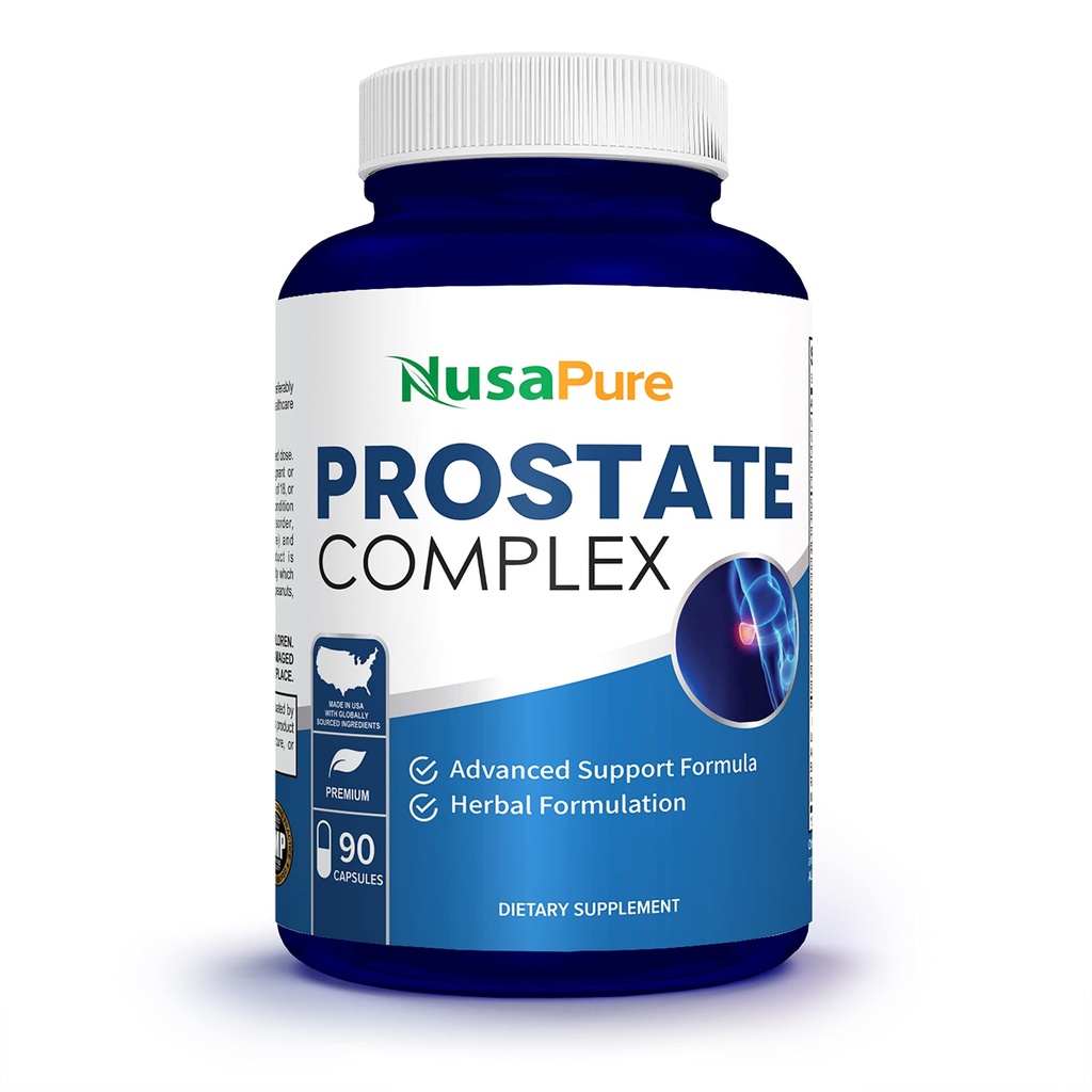 NusaPure는 전립선 Palmetto Complex를 보았습니다 (Plant Sterol Complex, Nettle Root, Pygeum Bark, Graviola) - 90 캡슐