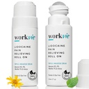 통증 완화 크림 2pk 최대 강도에 리도카인 롤 - Arnica, Menthol, Aloe Vera - 근육과 관절을위한 진정 완화 - 민감한 피부 친화적