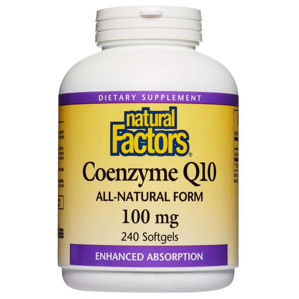 자연적인 요인 Coenzyme Q10 - 산화 방지제 지원 보충교재 지원 세포질 에너지 생산 - 더 나은 흡수 원조 건강한 심장 기능 - 100 mg, 240 Softgels (240의 서빙)