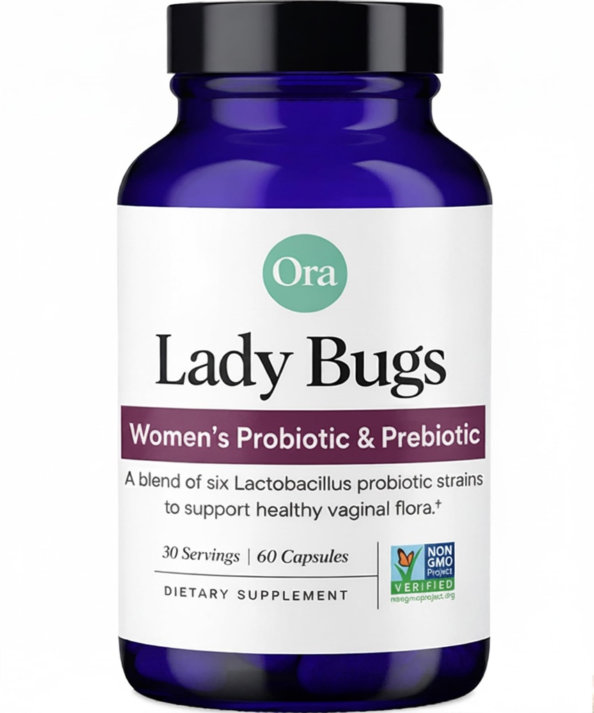 여성을 위한 Ora 유기 Prebiotics 그리고 Probiotics - 질 건강 & Candida 지원을 위한 Lactobacillus는, 16억 CFU, 6개의 Strains를 포함합니다 - 1 달 공급, 60의 Vegan Probiotic 캡슐