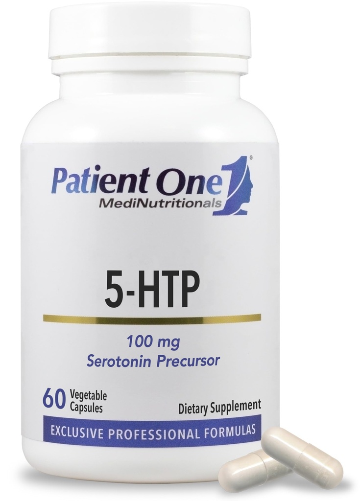 환자 1 5-HTP 100 mg | Stress Management, Mood, Sleep* | 60 캡슐 지원