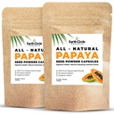 Papaya 씨앗 분말 캡슐 - 비타민 A, C, & E & 효소를 가진 강력한 Papain 보충 & Gut 건강 - 360mg/Serving - 팩 당 60 Vegan 캡슐 (2, 60-120 일 공급)