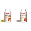 Jarrow 공식 Quercetin 500 mg-Bioflavonoid-Quercetin 규정식 보충교재-200 서빙 - 지원 건강한 세포 기능 & 아연 균형 15 mg-100 서빙 - 포함 구리 에너지 무기