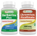 제일 자연적인 Berberine 플러스 1000mg & 크롬 Picolinate 1000mcg