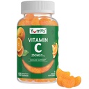 성인을 위한 비타민 C Gummies - 250 mg Yummy 비타민 C Gummy - VIT C Gummies - 면역 지원 보충교재 - 오렌지 맛있는 고약, 할랄, 글루텐 무료 (100 개)