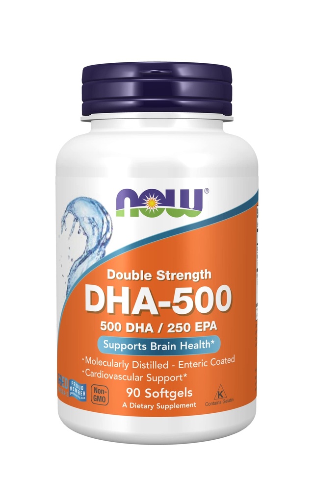 DHA-500, 90 Softgels by Now 식품 (팩 2)
