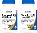 Nutricost Tongkat Ali 1,000mg, 60 Caps (2 병) - 30 병, Veggie Caps, Non-GMO, 글루텐 무료