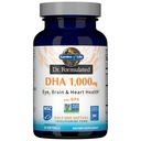 생명 박사의 정원 공식화 DHA 1,000mg 생선 기름 - 레몬, 한 번 매일 1000mg DHA + DPA Triglyceride 형태로, 단일 소스 오메가 3 궁극적 인 눈, 두뇌 및 심장 건강, 30 Softgels에 대한 보충