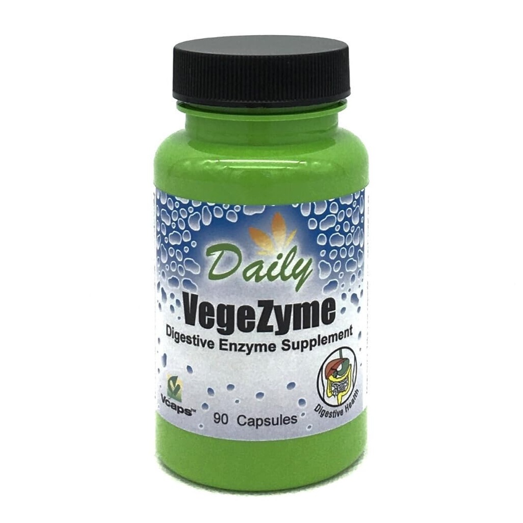 매일 제조 VegeZymeTM 채식 소화 효소 (아밀라제, 락테아제, Protease, Lipase, Cellulase, Bromelain & Papaya)