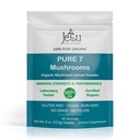 Jetsu 순수한 7 유기 버섯 추출물 분말, Chaga, Cordyceps, 사자 Mane, Maitake, Reishi, Shiitake & Turkey 꼬리 버섯 보충, 면역 지원, 초점, 에너지