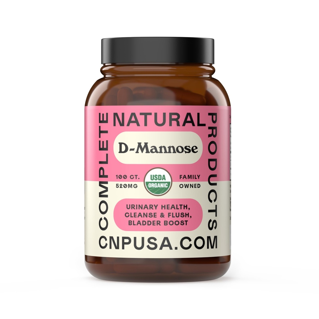 자연적인 제품 유기 D-Mannose 캡슐을 완료하십시오 - 순수한 D-Mannose 알약 UTI, Bladder, & Urinary Tract 건강을 위한 100 조사