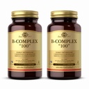 Solgar B-Complex 100" - 100 야채 캡슐, 2 팩 - 에너지 대사, 신경 시스템 지원 - 비 GMO, Vegan, 글루텐 무료 - 200 총 봉사
