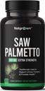 Natgrown Saw Palmetto for Men 500mg - 탈모 및 유류 흐름을위한 DHT 차단제와 전립선 건강 보충 - 120 Vegan 캡슐 - Non-GMO, 글루텐 - 무료