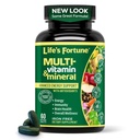 생명의 포춘 Multivitamin & 무기물 60 정제, 전체적인 음식 농축물 공급, 산화 방지제, 아미노산, 효소, 추적 무기물 & 더 많은 것