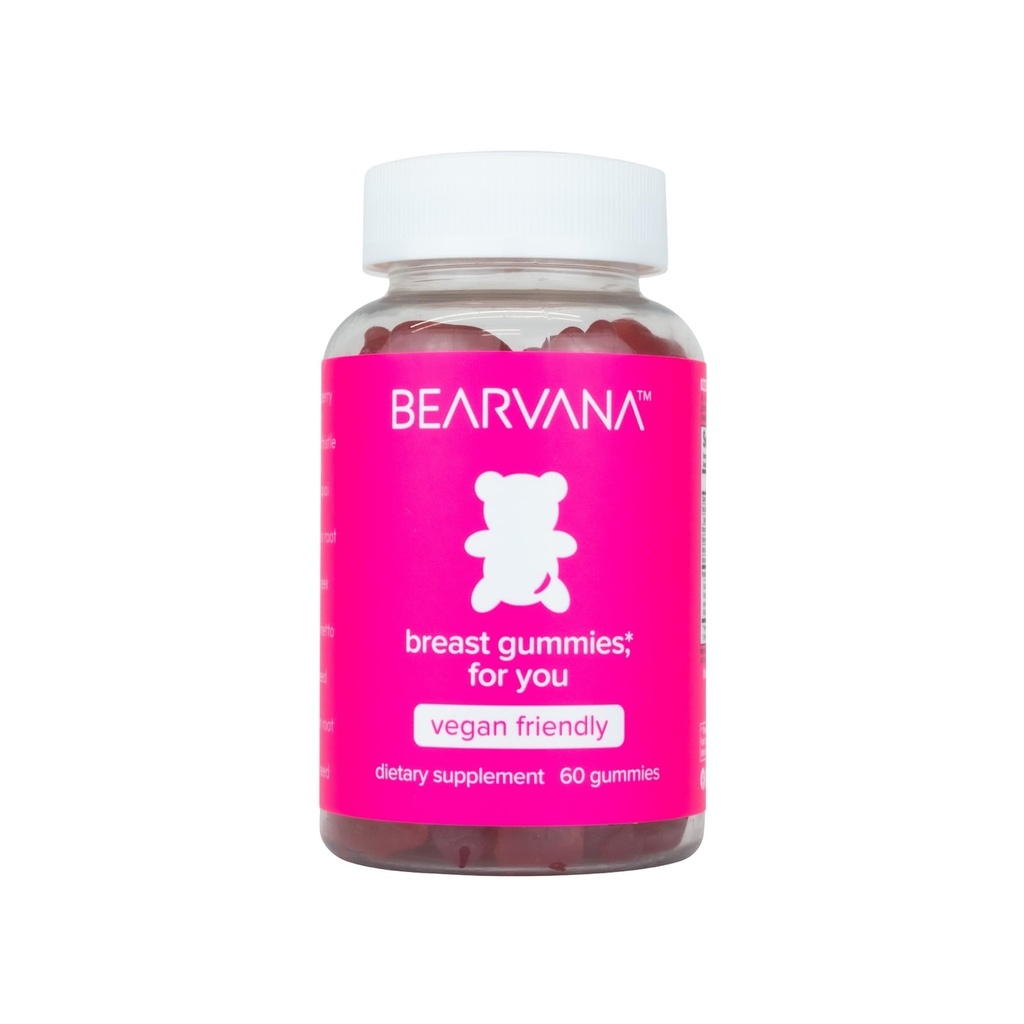 여성을 위한 BEARVANA Top Support Gummies | 지원 자연 균형과 활력 | 피트니스 보충 | 필수 비타민 | Fenugreek, Flaxseed, Dong Quai 포함 9 허브| Berry flavor | 60 Gummies