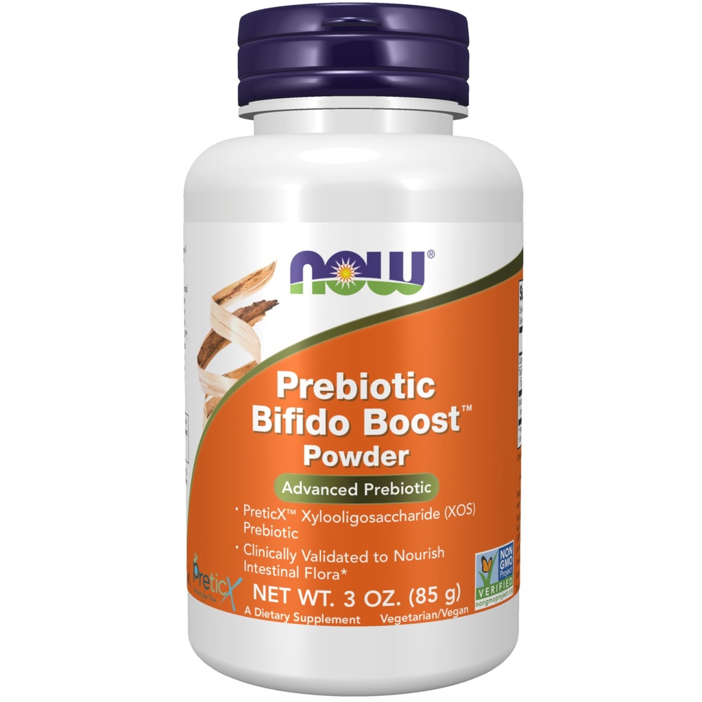 NOW 식품 보충제, Prebiotic Bifido Boost PreticXTM Xylooligosaccharide (XOS) Prebiotic, 분말, 3-Ounce
