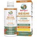 MaryRuth Organics Reishi Vegan Mushroom Supplement | 울트라 흡수 Liposomal | 200mg Beta-Glucans, Vegan |Full Spectrum Reishi Mushroom Fruiting Body | 7.6 oz,