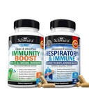 BioSchwartz Respiratory & Immune Lung Support Supplement with Quercetin (1 개월 공급) Plus 17 in 1 Immune Support Supplement with Antioxidants (1 개월 공급)