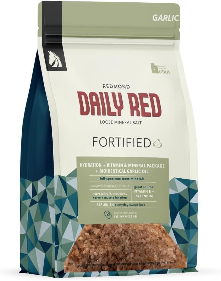 매일 빨간 Fortified w/Garlic - 말 비타민 & 무기물 보충교재 5 lb 주머니