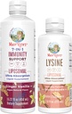 MaryRuth Organics Lysine Liposomal (Snickerdoodle) & Immunity (Ginger Vanilla) | Clean Label Project Verified® | 면역 지원 및 뷰티 비타민 | 비건, 글루텐 프리