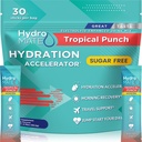Electrolyte Powder Sugar-Free Hydration Packets 열대 펀치 HydroMATE 30 스틱