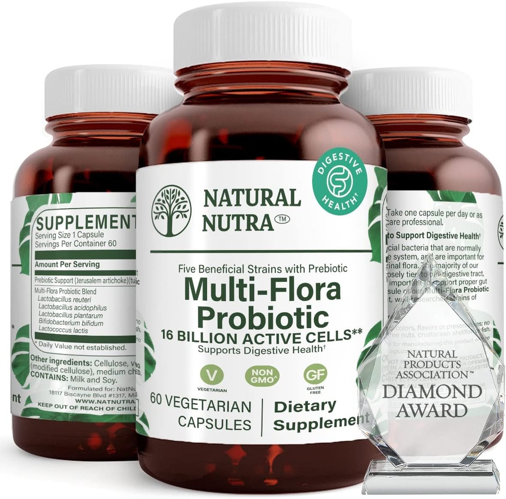 여성과 남성을 위한 자연적인 Nutra 궁극적인 Flora Probiotic는, Digestion를 개량하고, 전반적인 건강에 공헌합니다, Immune 체계를 승진시킵니다, Lactobacillus, Acidophilus, 60의 캡슐을 가진 다 훈련