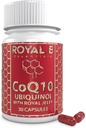 로얄 젤리, 심장 건강 및 면역 방어를위한 Ubiquinol CoQ10 캡슐, 모든 자연 CoQ10 보충 꿀벌, 3,000 mg, 30 Veggie 캡슐