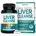 Liver Cleanse Detox & Repair 27 in 1 Formula - Milk Thistle, Dandelion Root, Turmeric, Artichoke Extract & More - Liver Detox Support Supplement - 3rd Party Tested, Vegan Safe & USA Made (60 카운트)