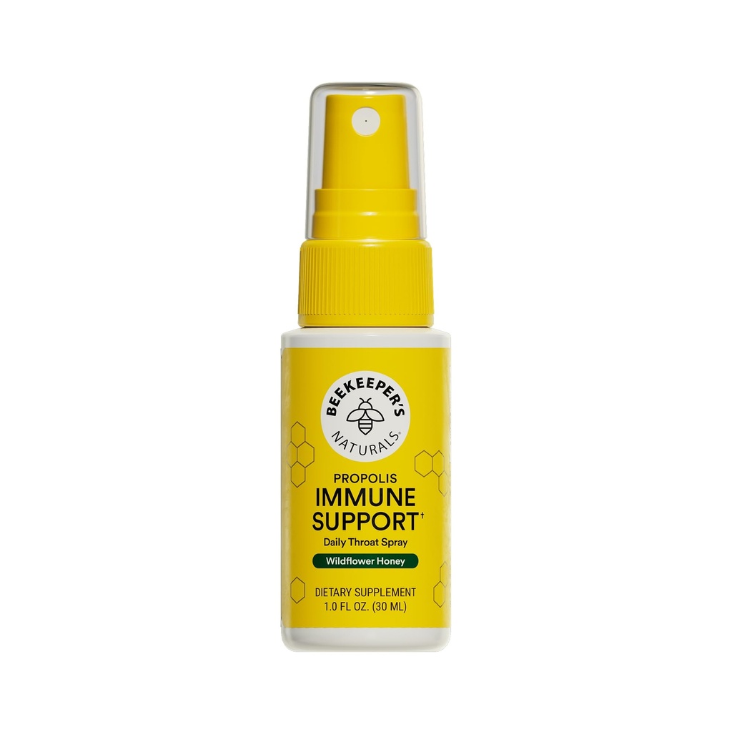 Beekeeper의 Naturals의 Propolis Throat 스프레이 - 95 % Bee Propolis 추출물, 천연 면역 지원 및 Sore Throat Relief - 산화제, Keto, Paleo, 글루텐 프리 (1.0 oz) (팩 1)