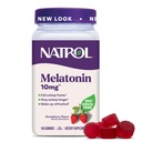 Natrol Melatonin Gummies, 성인, Melatonin 10 mg, 140 Strawberry-Flavored, 70 일까지 수면 지원