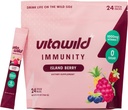 면역력 + 히드라이즈 전해질 음료 | Elderberry & Zinc Immune Support Hydration Packets | 비타민 C 1000mg | 면역력 지원 보충교재 | 비상사태 Elderberry 비타민 C와 아연