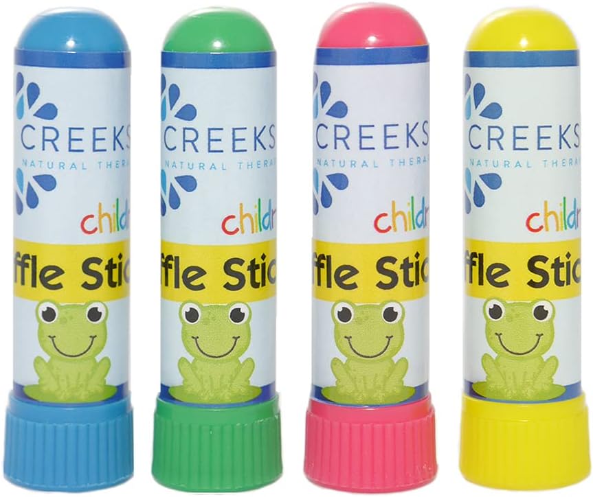 Creekside Naturals Sniffle Sticks, On-The-Go 휴대용 Nasal Inhalers, 포켓 Sized, 자연 정유와 아로마 테라피