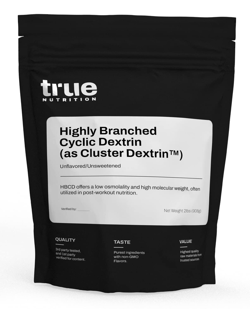 진실한 영양 - 높게 분지된 Cyclic Dextrin - 강화한 Intra-Workout 에너지, 강화된 포스트 운동 근육 회복을 위한 탄수화물 분말 - Vegan와 Non-GMO - Unflavored 2lb.