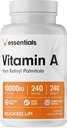 서빙 당 최대 비타민 A 10000IU, 필수 (240 서빙, 240 Softgels)
