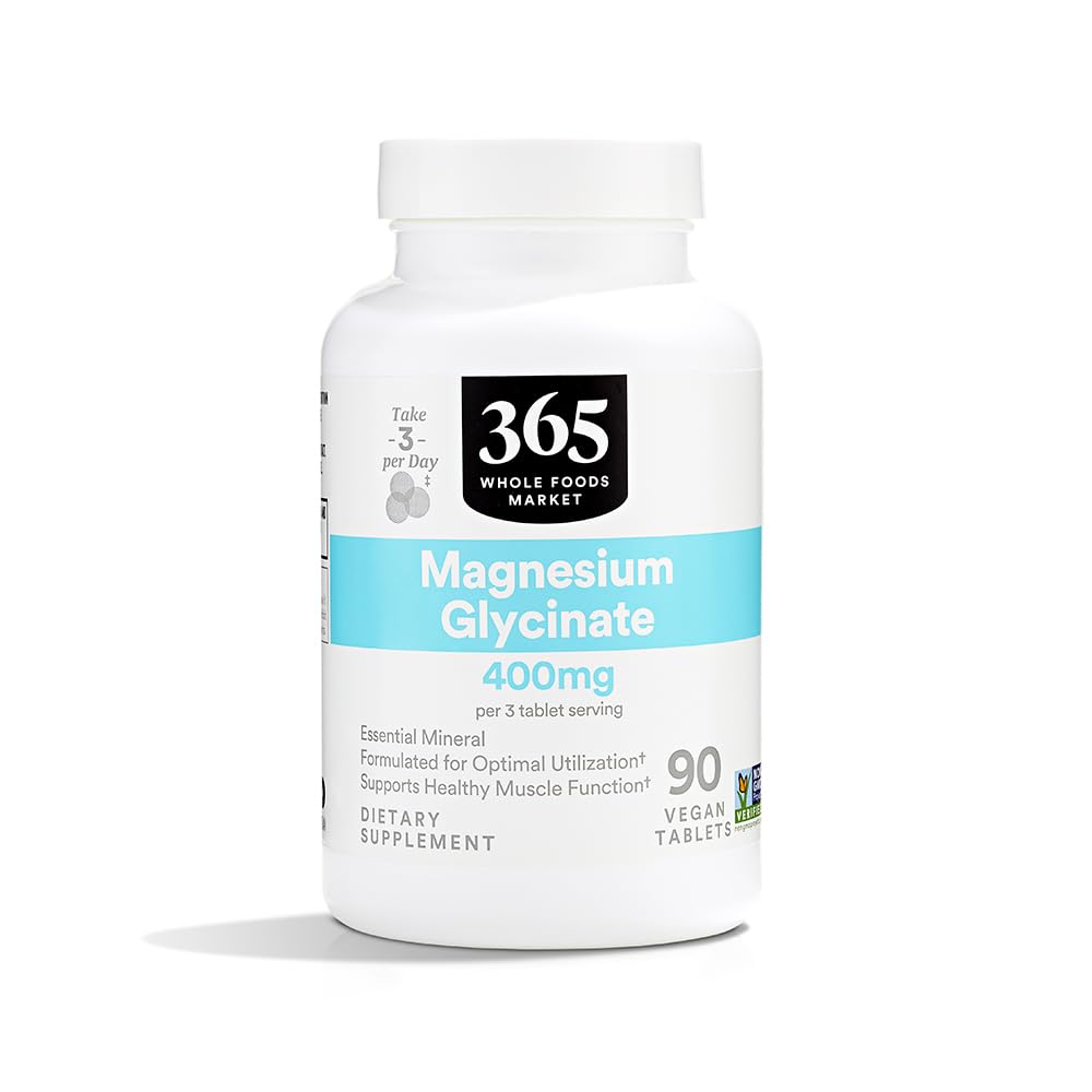 전체적인 음식 시장, 마그네슘 글리세라이드 정제, 400 MG, 90 조사에 의하여 365