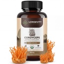 유기 Cordyceps 버섯 캡슐 보충교재 (120) | 순수한 과일 몸 10:1 고강도 추출물 | 30% beta-D 포도당 | 9,000mg 서빙 당 익지않는 동등물 | 에너지, 체력 & 산소 지원