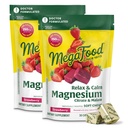MegaFood Relax + Calm Magnesium Supplement - 마그네슘 시트 레이트 및 심장 건강, 근육 긴장 및 더 많은 - 채식 - 딸기 맛 - 팩 당 30 Chews (2 팩)