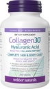 Hyaluronic 산, Bioactive 교원질 펩티드, 180의 정제를 가진 Webber Naturals Collagen30는, 눈 주름과 정밀한 얼굴 선, 비 GMO를 감소시킵니다