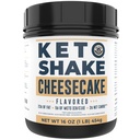 16oz 치즈 케이크 Keto 식사 보충 Shake - 낮은 Carb Keto 단백질 분말 혼합, 높은 뚱뚱한 단백질 코코넛 오일 분말, 교원질 펩티드 및 진짜 미국 크림 치즈에서 MCTs를 가진 Shake - 2 순수한 Carbs