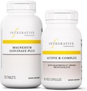 Active B-Complex, 60 캡슐 및 마그네슘 글리세라이드 플러스, 120 정제와 통합 치료 번들 - 에너지 Metabolism *를 지원하는 Active B-Complex - 뇌 건강, 심장 건강 및 신경 지원