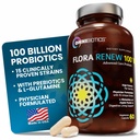 100 억 Probiotics - 여성 및 남성을위한 15-Strain Probiotics, DRCaps Delayed Release, Prebiotics, L-Glutamine, Apple Pectin, Gut Lining Support, 유통 안정, 비 GMO, 성인 60 Vegan 캡슐