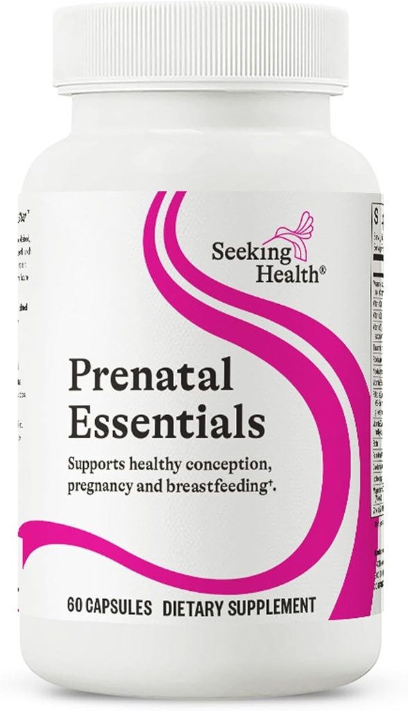 건강 임신 및 모유 수유, 채식 (60 캡슐) *를 지원하기 위해 Prenatal 필수품, 메틸을 섞은 Bioavailable Folate 및 B12, 비타민 D3 및 K2, 중요한 영양사