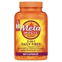 Metamucil Psyllium Husk Fiber Supplement, 3-in-1 Digestive Health, Plant based, 160 Count, 2 팩