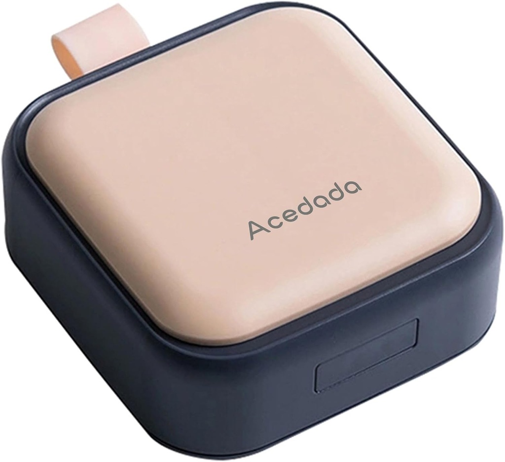 작은 알약 케이스, 귀여운 알약 상자 - Acedada Travel Daily Pill 주최자, Purse Pocket을위한 휴대용 예쁜 알약 용기, 비타민, 생선 기름, 보충제, 분홍색을위한 소형 의약품 홀더